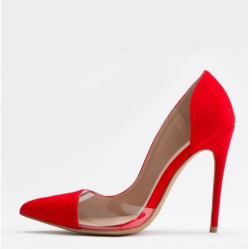 RED HIGH HEEL PUMPS BRAND NEW 7.5